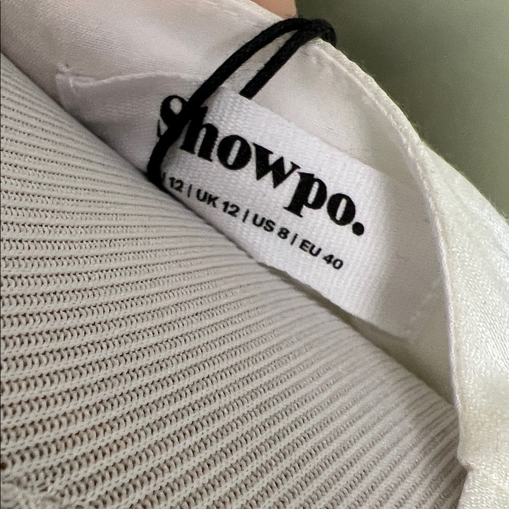 NWT Cream Wrap Dress - Picture 3 of 5